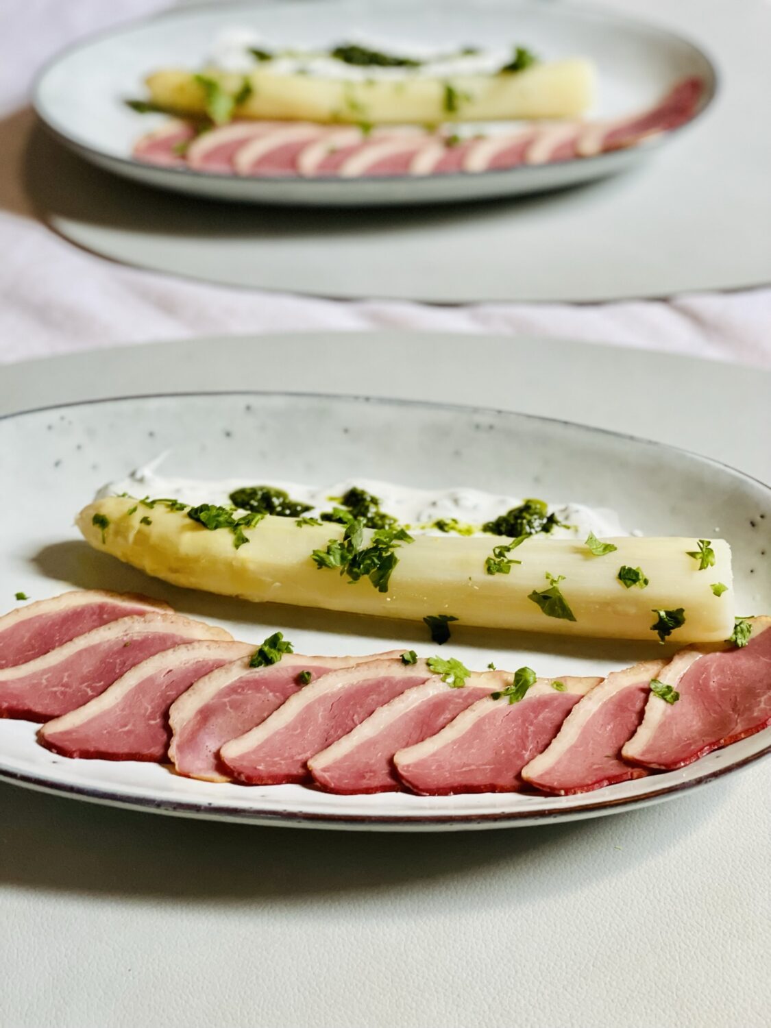 Rezepte Gans. Solo. Spargel